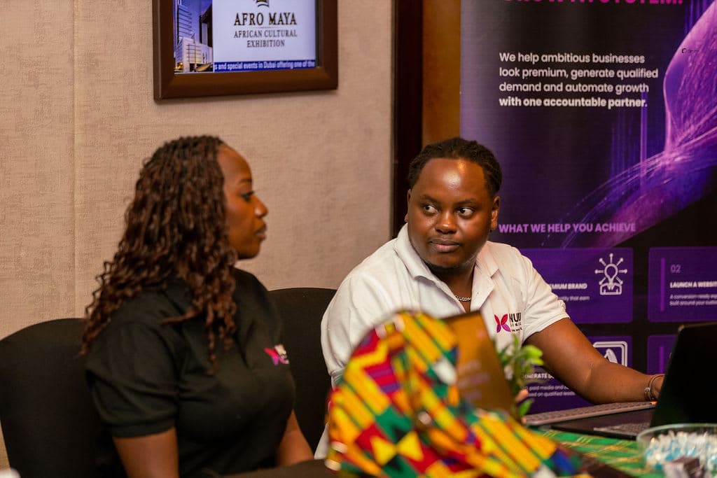Nuru Digital's booth at the AfroMaya exhibition