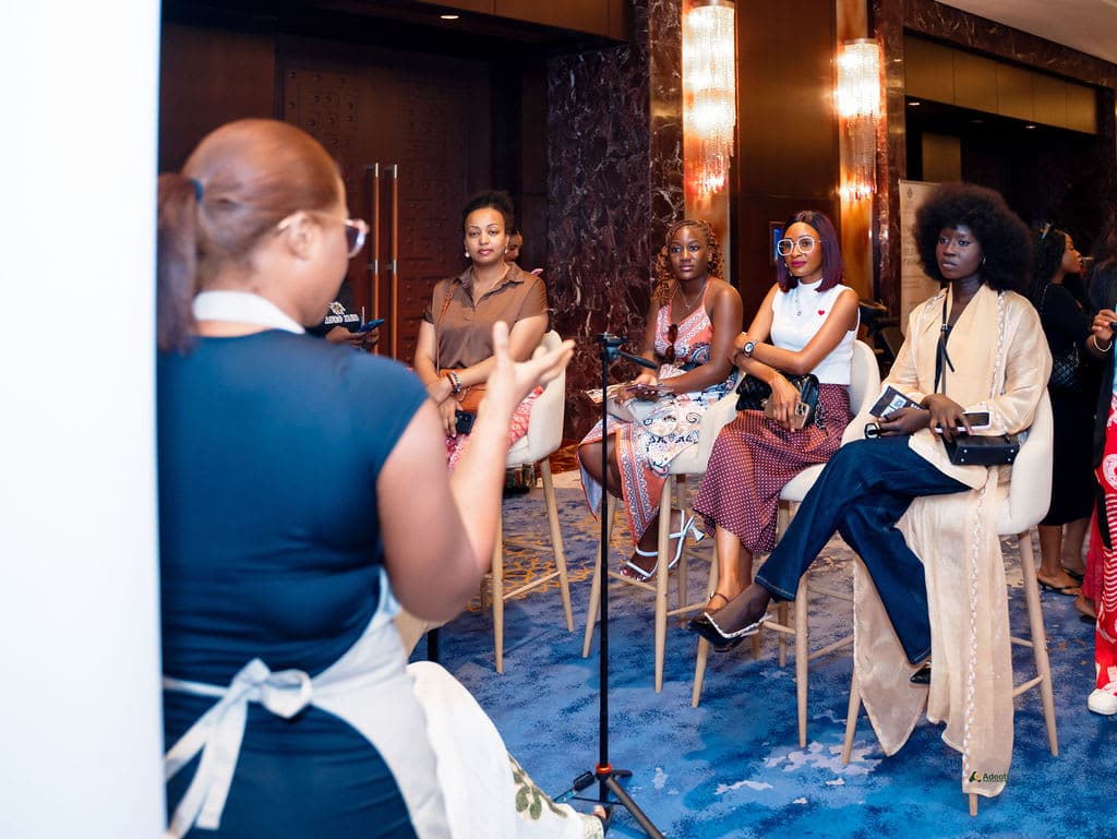 Guests seated for one of the event's cultural conversations