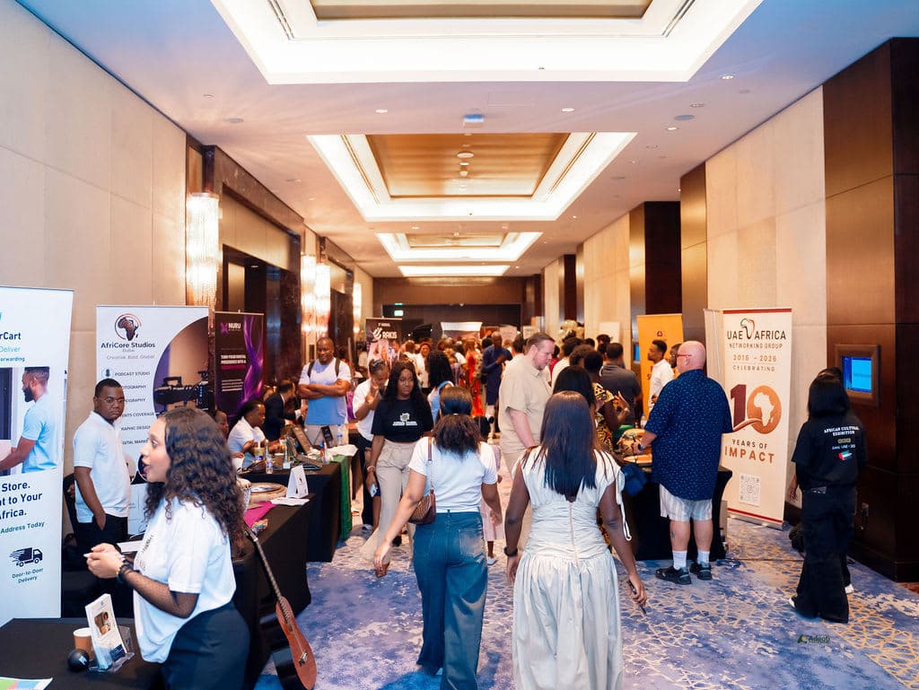 The vendor marketplace corridor at Conrad Dubai